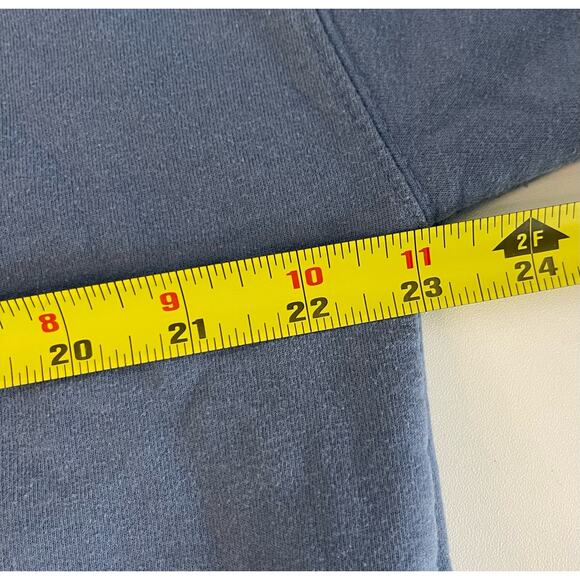 90s Y2k Snowman Cardinal Sweatshirt Cottagecore Blue Pullover Grannycore Sz L - Picture 4 of 5